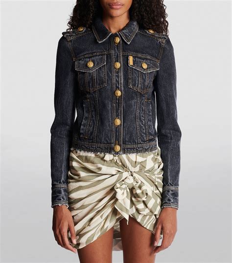 balmain winter jacket replica|balmain jean jacket women's.